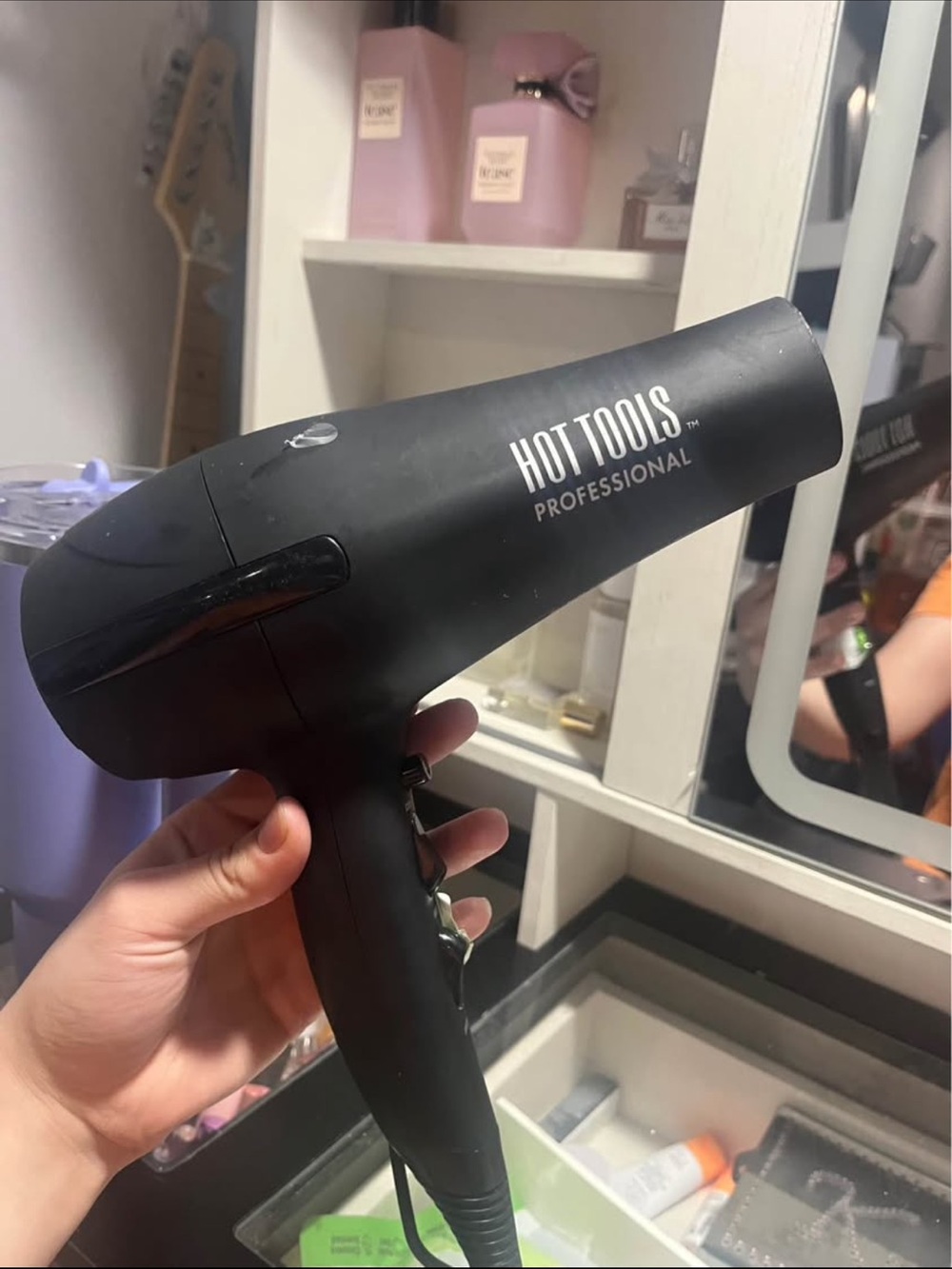 Hot Tools Professional Black Hair Dryer — Lightweight Salon Dryer